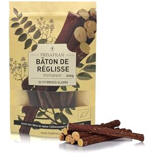 FRISAFRAN Bâton de réglisse BIO 200g cultivé directement par De Espagne Réglisse Bâton-Reglisse Bonbon bâton de reglisse bois à macher - Publicité FRISAFRAN Bâton de réglisse BIO 200g cultivé directement par De Espagne Réglisse Bâton-Reglisse Bonbon bâton de reglisse bois à macher - Publicité