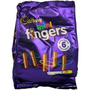 Cadbury Mini Fingers Biscuits Bag 6 x 19.3g - Publicité Cadbury Mini Fingers Biscuits Bag 6 x 19.3g - Publicité