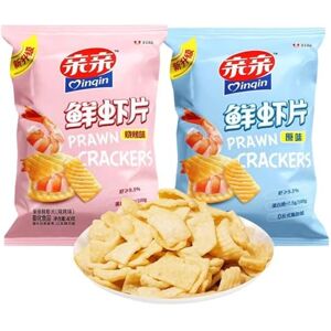 WSYLS Chips De Crevettes Dorées Croustillantes Croustillantes Et Délicieuses 40 G * 2 Saveur BBQ/Saveur Originale - Publicité WSYLS Chips De Crevettes Dorées Croustillantes Croustillantes Et Délicieuses 40 G * 2 Saveur BBQ/Saveur Originale - Publicité