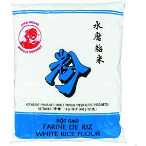 Cock Brand Farine de Riz blanc Marque COQ 400g (lot de 2 sachets) - Publicité Cock Brand Farine de Riz blanc Marque COQ 400g (lot de 2 sachets) - Publicité