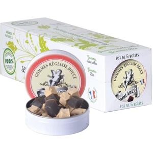 Saint Ange Lot de 5 boites Pastilles Saint-Ange Saveur Reglisse Vanille Bonbons Traditionnels 100% Français - Publicité Saint Ange Lot de 5 boites Pastilles Saint-Ange Saveur Reglisse Vanille Bonbons Traditionnels 100% Français - Publicité