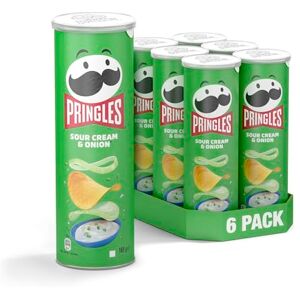Pringles Tuiles Chips Sour Cream/Onion 6 X 200 G - Publicité Pringles Tuiles Chips Sour Cream/Onion 6 X 200 G - Publicité