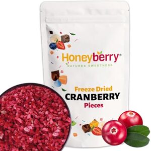 Honeyberry Canneberges Lyophilisées en Morceaux 100g Fruits Lyophilisés – Canneberges Déshydratées et Séchées – Cranberry Lyophilisée Sans Sucre pour Pâtisserie, Décoration, Céréales et Desserts - Publicité Honeyberry Canneberges Lyophilisées en Morceaux 100g Fruits Lyophilisés – Canneberges Déshydratées et Séchées – Cranberry Lyophilisée Sans Sucre pour Pâtisserie, Décoration, Céréales et Desserts - Publicité