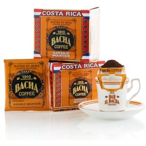 Bacha Coffee Naranjo Mountain Origine Unique Costa Rica, Grains 100% Arabica, Torréfaction Medium Foncée, x12 sachets de café individuels avec filtre - Publicité Bacha Coffee Naranjo Mountain Origine Unique Costa Rica, Grains 100% Arabica, Torréfaction Medium Foncée, x12 sachets de café individuels avec filtre - Publicité