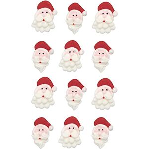 Lot de 12 décorations comestibles pour gâteaux de Noël - Publicité Lot de 12 décorations comestibles pour gâteaux de Noël - Publicité