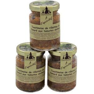 La Campagnoise Lot 2 Toastinoises de Rillettes de Canard aux Tomates Séchées 2x80g / DIRECT PRODUCTEUR - Publicité La Campagnoise Lot 2 Toastinoises de Rillettes de Canard aux Tomates Séchées 2x80g / DIRECT PRODUCTEUR - Publicité