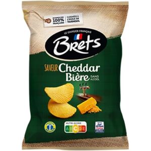 Brets Chips Cheddar & Alcool Beer Flavour Crisps 125g Fabriqué avec des pommes de terre 100% françaises Fabriqué en France Sans conservateurs Sans MSG ajouté - Publicité Brets Chips Cheddar & Alcool Beer Flavour Crisps 125g Fabriqué avec des pommes de terre 100% françaises Fabriqué en France Sans conservateurs Sans MSG ajouté - Publicité