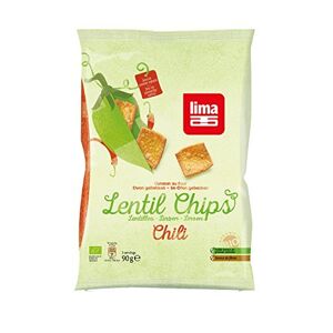 Lima Chili Lentil Chips 90 g Lot de 6 - Publicité
