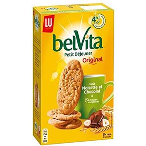 Lu BelVita Petit Déjeuner Original Goût Noisette et Chocolat & 5 Céréales Complètes 400g (lot de 6) - Publicité Lu BelVita Petit Déjeuner Original Goût Noisette et Chocolat & 5 Céréales Complètes 400g (lot de 6) - Publicité