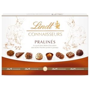 Lindt Boîte CONNAISSEURS Pralinés Assortiment de Chocolats au Lait et Noirs Pralinés Idéal pour Noël, 409g - Publicité Lindt Boîte CONNAISSEURS Pralinés Assortiment de Chocolats au Lait et Noirs Pralinés Idéal pour Noël, 409g - Publicité