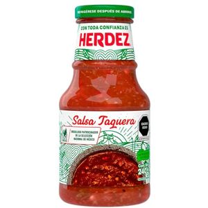 Herdez Salsa Taquera 240 Gr C/12 - Publicité Herdez Salsa Taquera 240 Gr C/12 - Publicité