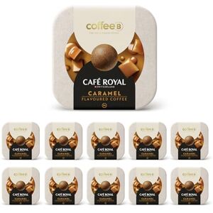 Café Royal 90 Coffee Balls Caramel Boules de café haut de gamme 100% compostables Spécialement conçues pour l'utilisation de la machine à café CoffeeB by - Publicité Café Royal 90 Coffee Balls Caramel Boules de café haut de gamme 100% compostables Spécialement conçues pour l'utilisation de la machine à café CoffeeB by - Publicité