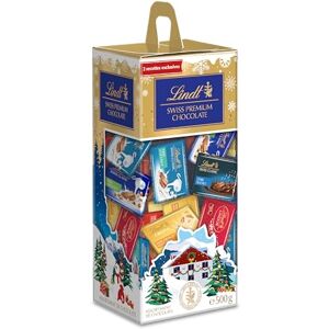 Lindt Napolitains SWISS PREMIUM CHOCOLATE Mix de Chocolats -Noisettes, éclats de Nougat, Blanc-éclats de Nougat, LINDOR, Noir Pointe de Sel, Noix de Coco Idéal pour Noël, 500g - Publicité Lindt Napolitains SWISS PREMIUM CHOCOLATE Mix de Chocolats -Noisettes, éclats de Nougat, Blanc-éclats de Nougat, LINDOR, Noir Pointe de Sel, Noix de Coco Idéal pour Noël, 500g - Publicité