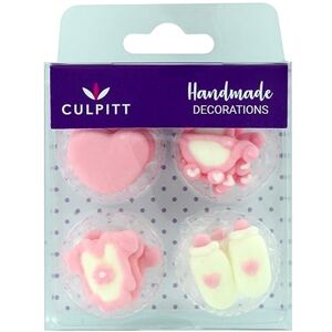 Culpitt Lot de 12 pastilles en sucre rose pour gâteaux et cupcakes - Publicité Culpitt Lot de 12 pastilles en sucre rose pour gâteaux et cupcakes - Publicité