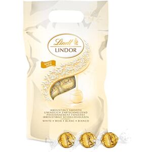 Lindt Sachet Grand format LINDOR Chocolat Blanc Cœur fondant, 1kg - Publicité Lindt Sachet Grand format LINDOR Chocolat Blanc Cœur fondant, 1kg - Publicité