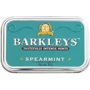 Barkleys Classic Mints Spearmint, 6 tins, 6-pack= 6 tins of 50g - Publicité Barkleys Classic Mints Spearmint, 6 tins, 6-pack= 6 tins of 50g - Publicité