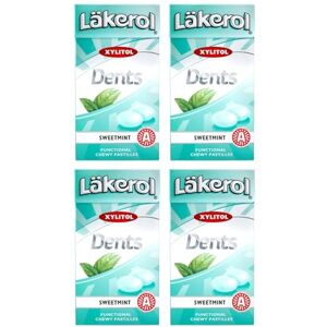 Cloetta Lakerol Dents Sweetmint pastilles 4 Des boites of 36g - Publicité Cloetta Lakerol Dents Sweetmint pastilles 4 Des boites of 36g - Publicité