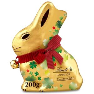Lindt Moulage LAPIN OR Trèfle Chocolat au Lait Idéal pour Pâques, 200g - Publicité Lindt Moulage LAPIN OR Trèfle Chocolat au Lait Idéal pour Pâques, 200g - Publicité