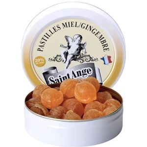 Saint Ange Pastilles Saint-Ange Bonbons Traditionnels 100% Français (Miel Gingembre) - Publicité Saint Ange Pastilles Saint-Ange Bonbons Traditionnels 100% Français (Miel Gingembre) - Publicité
