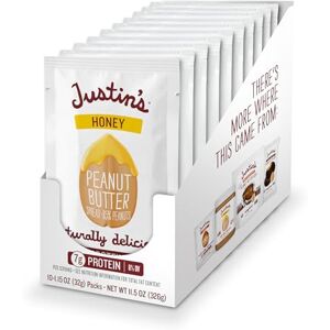 Justin's Nut Butter Justin's Peanut Butter, Honey Squeeze Packs, 1.15 Ounce (Pack of 10) by - Publicité Justin's Nut Butter Justin's Peanut Butter, Honey Squeeze Packs, 1.15 Ounce (Pack of 10) by - Publicité