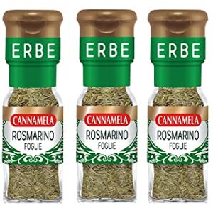 Bonomelli 3 x Cannamela Foglie di Rosmarino essiccate e frantumate Feuilles de romarin séchées 14 g d'épices et d'herbes - Publicité Bonomelli 3 x Cannamela Foglie di Rosmarino essiccate e frantumate Feuilles de romarin séchées 14 g d'épices et d'herbes - Publicité