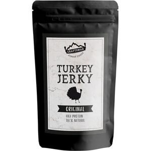 CRAFTSMAN FINEST FOODS Craftsman Turkey Jerky Original Viande séchée 100 % naturelle à base de filet de dinde Sans sucre 78 % de protéines élevées Snack à la viande pour les déplacements, le sport et le bureau - Publicité CRAFTSMAN FINEST FOODS Craftsman Turkey Jerky Original Viande séchée 100 % naturelle à base de filet de dinde Sans sucre 78 % de protéines élevées Snack à la viande pour les déplacements, le sport et le bureau - Publicité