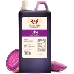 Ube Butterfly Extrait d'arôme d'igname violette Ube par Butterfly Taille restaurant 1 litre - Publicité Ube Butterfly Extrait d'arôme d'igname violette Ube par Butterfly Taille restaurant 1 litre - Publicité