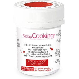 ScrapCooking SCRAP COOKING Colorant Artificiel en Poudre, Sans Saveur, Rouge, 5 g - Publicité ScrapCooking SCRAP COOKING Colorant Artificiel en Poudre, Sans Saveur, Rouge, 5 g - Publicité