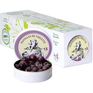 Saint Ange Lot de 10 boites Violette Pastilles Saint-Ange Bonbons Traditionnels 100% Français Violette - Publicité Saint Ange Lot de 10 boites Violette Pastilles Saint-Ange Bonbons Traditionnels 100% Français Violette - Publicité