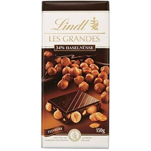 Lindt 1 barre de chocolat noir 34% noisettes, 150 g - Publicité Lindt 1 barre de chocolat noir 34% noisettes, 150 g - Publicité