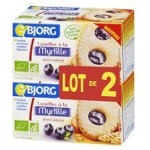 BJORG Lunettes myrtilles Le lot de 2 paquets de 200g - Publicité BJORG Lunettes myrtilles Le lot de 2 paquets de 200g - Publicité