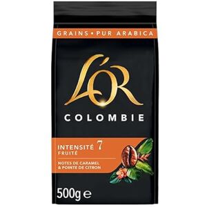 L'OR , 3Kg Café en Grains Colombia, 100% Arabica, Intensité 7, (Lot 6x500g) - Publicité L'OR , 3Kg Café en Grains Colombia, 100% Arabica, Intensité 7, (Lot 6x500g) - Publicité