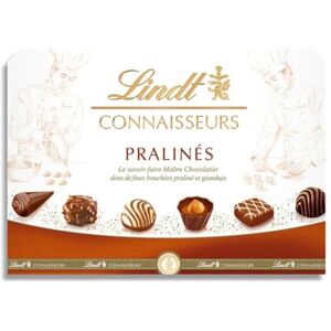 Lindt Boîte CONNAISSEURS Pralinés Assortiments de Chocolats au Lait et Noirs Pralinés Idéal pour Noël, 180g - Publicité Lindt Boîte CONNAISSEURS Pralinés Assortiments de Chocolats au Lait et Noirs Pralinés Idéal pour Noël, 180g - Publicité