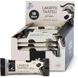 FOODIN Barre Dattes Saveur Réglisse 35 g – Snack Végan Bio sans Sucre Ajouté, Sans Gluten, Riche en Fibres (18 x 35 g) - Publicité FOODIN Barre Dattes Saveur Réglisse 35 g – Snack Végan Bio sans Sucre Ajouté, Sans Gluten, Riche en Fibres (18 x 35 g) - Publicité