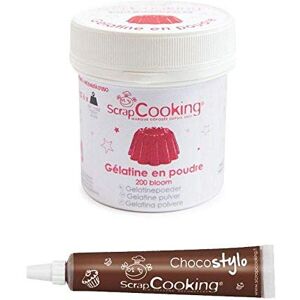 Gélatine en poudre 50 g + stylo chocolat Scrapcooking - Publicité Gélatine en poudre 50 g + stylo chocolat Scrapcooking - Publicité