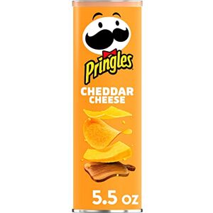 Pringles Cheddar Cheese Potato Crisps Chips 5.5oz - Publicité Pringles Cheddar Cheese Potato Crisps Chips 5.5oz - Publicité
