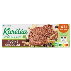 Karelea Biscuits bio sablés avoine & chocola - Publicité Karelea Biscuits bio sablés avoine & chocola - Publicité