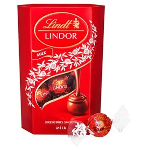 Lindt Lindor Boîte de truffes au chocolat au lait 200 g - Publicité Lindt Lindor Boîte de truffes au chocolat au lait 200 g - Publicité