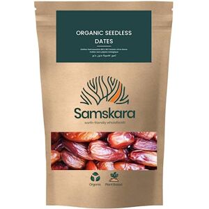 Samskara Dattes Bio Dénoyautées Biologiques food for thought pour gâteaux végétaliens/bruts/barres énergétiques/smoothies (2kg) - Publicité Samskara Dattes Bio Dénoyautées Biologiques food for thought pour gâteaux végétaliens/bruts/barres énergétiques/smoothies (2kg) - Publicité