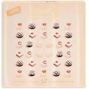 Lindt Mini chocolats blancs 163 g Chocolat blanc 32 chocolats Petit cadeau au chocolat ou à chocolats - Publicité Lindt Mini chocolats blancs 163 g Chocolat blanc 32 chocolats Petit cadeau au chocolat ou à chocolats - Publicité