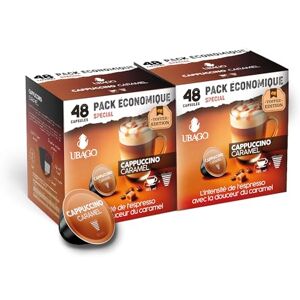 UBAGO cafeteros Café Ubago en Capsules Café Cappuccino Caramel, Toffee Edition, Capsules compatibles Dolce Gusto, Offre de 96 unités - Publicité UBAGO cafeteros Café Ubago en Capsules Café Cappuccino Caramel, Toffee Edition, Capsules compatibles Dolce Gusto, Offre de 96 unités - Publicité