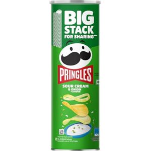 Pringles Saveur Crème Fraîche & Oignon Chips de Pomme de Terre Chips de pomme de terre à la crème fraîche & à l'oignon Snack croquant Snacks croquants pour les films, les jeux & plus Boîte - Publicité Pringles Saveur Crème Fraîche & Oignon Chips de Pomme de Terre Chips de pomme de terre à la crème fraîche & à l'oignon Snack croquant Snacks croquants pour les films, les jeux & plus Boîte - Publicité