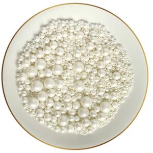 Miss Bakery's House ® Perles de sucre comestibles blanches 120 g boules décoration de gâteaux, desserts, cupcakes - Publicité Miss Bakery's House ® Perles de sucre comestibles blanches 120 g boules décoration de gâteaux, desserts, cupcakes - Publicité