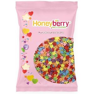 Honeyberry Vermicelles Pâtisserie Naturels et Comestibles 55g – Décorations Colorées pour Gâteaux, Cupcakes, Biscuits, Glaces et Desserts – Sprinkles Sucrés Fabriqués dans l’UE (Étoiles Multicolores) - Publicité Honeyberry Vermicelles Pâtisserie Naturels et Comestibles 55g – Décorations Colorées pour Gâteaux, Cupcakes, Biscuits, Glaces et Desserts – Sprinkles Sucrés Fabriqués dans l’UE (Étoiles Multicolores) - Publicité