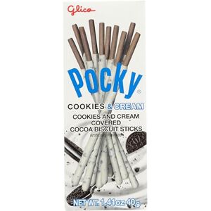 Pocky - Cookies & Cream - Crème - Bâtonnets biscuits - Publicité Pocky - Cookies & Cream - Crème - Bâtonnets biscuits - Publicité