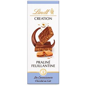 Lindt Tablette CRÉATION Praliné Feuillantine Chocolat au Lait, 110g - Publicité Lindt Tablette CRÉATION Praliné Feuillantine Chocolat au Lait, 110g - Publicité