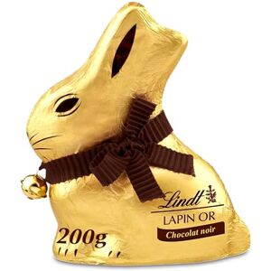 Lindt Moulage LAPIN OR Chocolat Noir Idéal pour Pâques, 200g - Publicité Lindt Moulage LAPIN OR Chocolat Noir Idéal pour Pâques, 200g - Publicité
