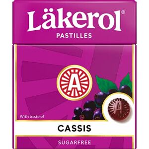Cloetta Lakerol Cassis pastilles 4 Des boites of 25g - Publicité Cloetta Lakerol Cassis pastilles 4 Des boites of 25g - Publicité