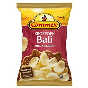 Conimex Chips de crevettes Krupuk Bali Poids total 75 grammes - Publicité Conimex Chips de crevettes Krupuk Bali Poids total 75 grammes - Publicité