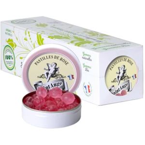 Saint Ange Lot de 10 boites Rose Pastilles Saint-Ange Bonbons Traditionnels 100% Français Rose - Publicité Saint Ange Lot de 10 boites Rose Pastilles Saint-Ange Bonbons Traditionnels 100% Français Rose - Publicité